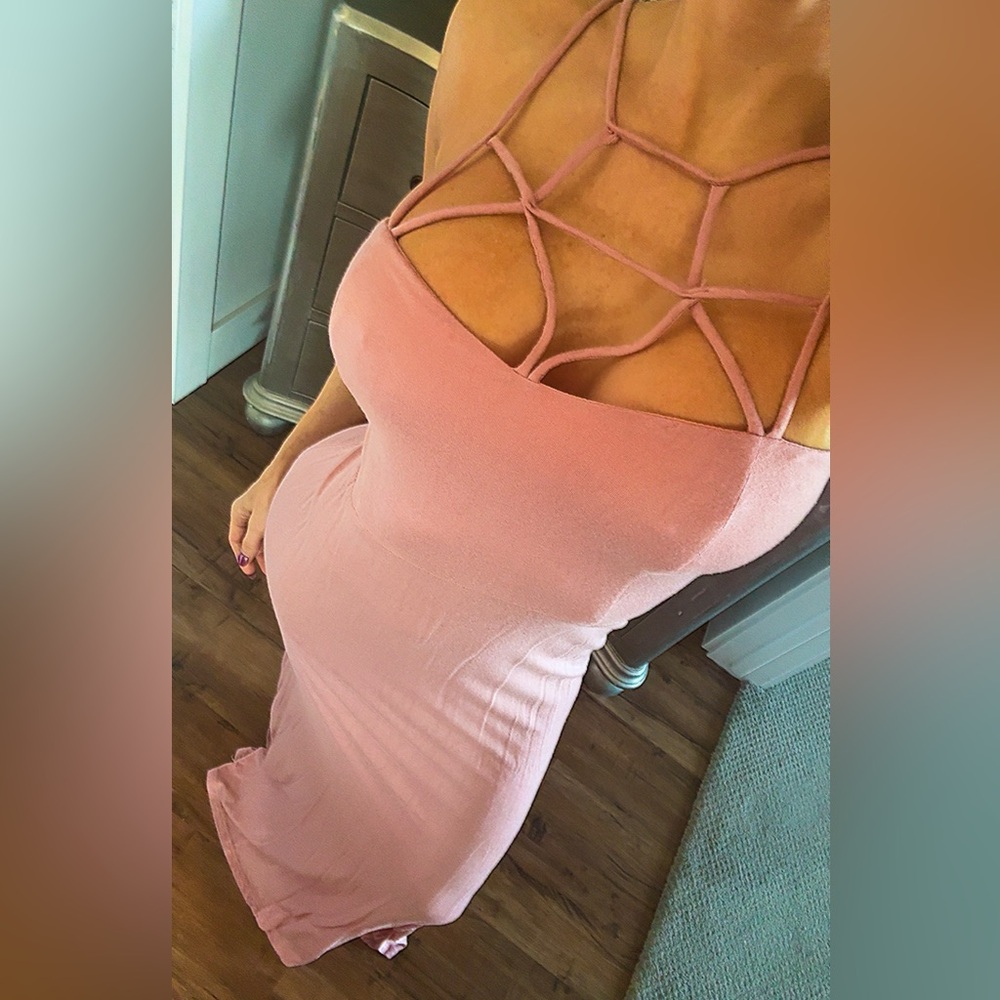 Tobi pink maxi dress